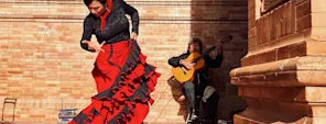 Flamenco Dancer and Guitarist 