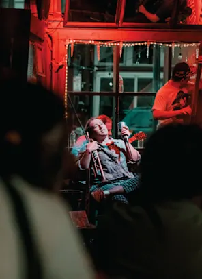 Man singing